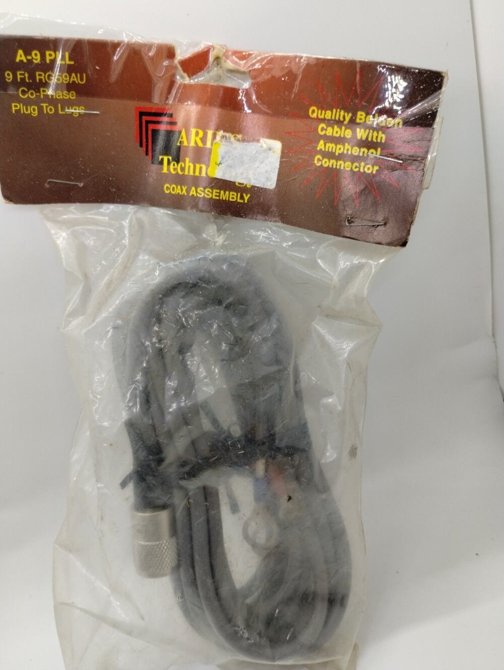 Aries Technology Coax Assembly A-9 PLL - 9 Foot NOS